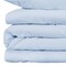 Homeroots Light Blue Queen Cotton Blend 1000 Thread Count Washable Duvet Cover Set 528107 - alternate 2
