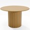Homeroots 46" Brown Solid Wood Pedestal Base Round Top Dining Table 720985 - alternate 1