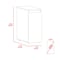 Homeroots 20" White Wood Freestanding Bathroom Vanity 543599 - alternate 3