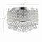 Jonathan Y Evelyn 14.7" 3-Light Crystal Drops/Metal LED Flush Mount, Chrome JYL6145A - alternate 5