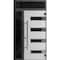 Vdomdoors Front Exterior Prehung Steel Door Ronex0131 Black Enamel Sidelight and Transom Window Sidelite RONEX0131EXD-BLK-W36+16 X H80+16-LH-I - alternate 1