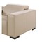 Homeroots 136" Beige Top Grain Leather Reclining Metal USB Sofa 720311 - alternate 4