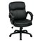Office Star Exec Chair, Leather, Black, 18-21" Seat Ht EC9231-EC3 - alternate 1