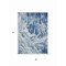 Homeroots 3' X 5' Navy Blue And Ivory Abstract Washable Indoor Outdoor Area Rug 614293 - alternate 3