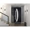 Vdomdoors Steel Door Deux 6500 Black Sidelight Exterior Window Stainless Inserts Single Modern Painted-W36+12 DEUX6500EXD-BLK-W36+12 x H80-Left-hand Inswing - alternate 1