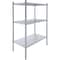 Amgood 3 Tier Galvanized Steel Dry Storage Unit. 24 in. x 43 in. x 60 in. 3GS-2443-Z - alternate 1