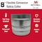 Mitchell Metal 8" HVAC Flexible Collar Connector, Galvanized Sheet Metal 28-Gauge, Easy Installation MM-9168 - alternate 3