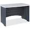 Iceberg SnapEase Computer Desk, Charcoal/Silver, 46 in W x 28 in D x 30 in H 73002 - alternate 1