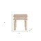 Homeroots 24" Natural Distressed Solid Wood Square End Table 521958 - alternate 3