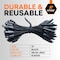Xpose Safety 12in Elastic Bungee Ties, 100PK for Scaffold Sheeting EBT-12-100-X - alternate 2