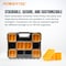 Powertec Small Parts Tool Box 2PK - 20 Compartments, IP65 Water, Stackable & Interlocking, Removable, 2PK 72366-P2 - alternate 5