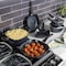 Soho Lounge Diamond 10 Piece Ceramic Nonstick Aluminum Cookware Set in Black 82621.10RR - alternate 3
