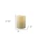 Homeroots 4" Ivory Flameless Indoor Outdoor Pillar Candle 485149 - alternate 3
