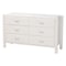 Baxton Studio Laria Modern White Teddy-Bear Fabric Queen Size 4-Piece Bedroom Set 253-13996-13998-13997-ZORO - alternate 5