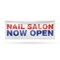 Signmission Nail Salon Now Open, 36 Inch x 96 Inch, Vinyl Banner B-96-30748 - alternate 1