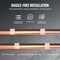 Vevor Self-Regulating Pipe Heating Cable 5W/ft w/ Built-in Thermostat 60 Feet 5MLTV1-60 - alternate 4