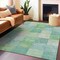 Homeroots 5' X 8' Blue Geometric Washable Indoor Outdoor Area Rug 608164 - alternate 4