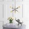 Jonathan Y Jobs 17.5" Sputnik Metal LED Chandelier, Nickel JYL9524A - alternate 5