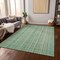 Homeroots 3' X 5' Aqua Beige And Teal Blue Striped Washable Indoor Outdoor Area Rug 616400 - alternate 4