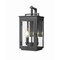Z-Lite Hartwell 2-Light Outdoor Wall Light, 6 in W x 13.75 H, Sand Black 5019S-BK - alternate 1