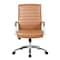 Boss Office Products Conference Chair, Chrome Arms, Caramel Vinyl, Chrome Base B696CRB-CML - alternate 2