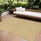 Homeroots 9' X 12' Gold And Ivory Geometric Washable Indoor Outdoor Area Rug 602375 - alternate 1