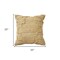 Homeroots 22" Natural Trellis Jute Throw Pillow With Embroidery 549455 - alternate 3