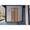 Vdomdoors Front Exterior Prehung Steel Door Ronex1055 Teak Entry Metal Modern Painted W36xH80 Right hand RONEX1055EXD-OAK-W36 X H80-RH-I - alternate 3