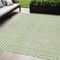 Homeroots 5' X 8' Artichoke Green And Ivory Chevron Washable Indoor Outdoor Area Rug 596232 - alternate 1
