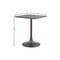 Homeroots 24" Black Wood and Steel Faux Terrazzo Pedestal Base Square Dining Table 572242 - alternate 3