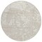 Homeroots 8' Ivory And Off White Round Abstract Washable Indoor Outdoor Area Rug 612751 - alternate 3