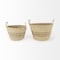 Homeroots Set of Two Brown Wicker Basket, 2PK 392170 - alternate 3