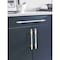 Amerock Urbanite 10-1/16 in 256 mm Center-to-Center Brushed Gold/White Cabinet Pull BP778256BGLWHT - alternate 2