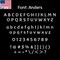 Aacc Self-Adhesive Vinyl Letter: P, Scale: 17 cm. Color: Silver Font: Anders by, 4PK AACC-Anders-UP-Silver-M17x4 - alternate 1