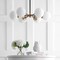 Jonathan Y Caleb Adjustable 6-Light 28" Brass Cluster Pendant Brass Gold/Black JYL9059B - alternate 2