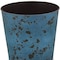 Homeroots 11in Blue Recycled Plastic Indoor Outdoor Round Pot Planter 488192 - alternate 3