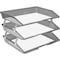 Acrimet Facility 3 Tier Letter Tray Side Load Letter Size A4 Desktop File Organizer Plastic Smoke 255.1 - alternate 4