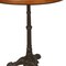 Homeroots 30" Chestnut And Black Rounded Solid Wood And Iron Pedestal Base Dining Table 517761 - alternate 2