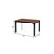 Homeroots 46" Brown and Black Wood and Iron Dining Table 635735 - alternate 2