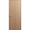 Sartodoors Firerated 20 Min Interior Door, 1222 Light Oak, Single Flush Panel Wood Frame Handle 30 x 84 Left FIRERATED1222ID-OAK-3084-LH-I - alternate 1