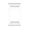 Homeroots 25" Clear Plastic Two Tier Bookcase 389577 - alternate 2