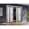 Sartodoors Sliding Closet Double Bi-fold Doors Planum 2102 Solid Core Modern Interior PLANUM2102DBF-GA-96 x 84 (4* 24x84) - alternate 3