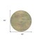Homeroots 8' Artichoke Green Fern Green And Gold Round Abstract Washable Indoor Outdoor Area Rug 587190 - alternate 4
