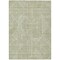 Homeroots 5' X 8' Artichoke Green And Ivory Abstract Washable Indoor Outdoor Area Rug 594894 - alternate 5