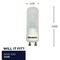 Bulbrite 50W Dimmable Halogen DJD Bulbs, Frost Glass, Twist & Lock Bi-Pin GU10 Base, 650lu , 4PK 862794 - alternate 3