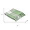 Homeroots 50" X 60" Green Woven Cotton Checkered Throw Blanket with Fringe 516568 - alternate 3