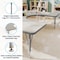 Flash Furniture Commercial Adjustable Height Horseshoe Activity Table with Short Legs in LTGY XU-A6066-HRSE-LTGRY-T-P-GG - alternate 3