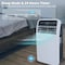 Edendirect 7,800 BTU Portable Air Conditioner Cools 400 Sq. Ft. with Dehumidifier, 3 Fan Speeds and Remote ED-SPF1-12C - alternate 3