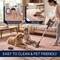 Jonathan Y Orton Distressed Ticking Stripe Non-Slip Machine-Washable Rose Clay/Cream 2 ft. x 8 ft. Runner Rug WSH519E-28 - alternate 2