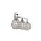 Jonathan Y Maeve 23" 3-Light Iron/Glass Contemporary Glam LED Vanity Light, Chrome JYL7536A - alternate 2